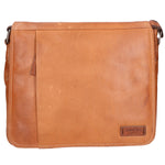 Borsa a tracolla unisex vera pelle 100% pelle SN5862247-TAN Santini Firenze