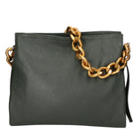 Annalou Borsa a spalla da donna Vera pelle 05417-D14 VERDE SCURO Gave Lux