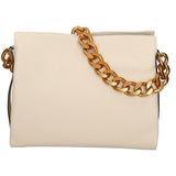 Ilda Borsa a spalla da donna Vera pelle 06110-D37 LATTE MILK Gave Lux