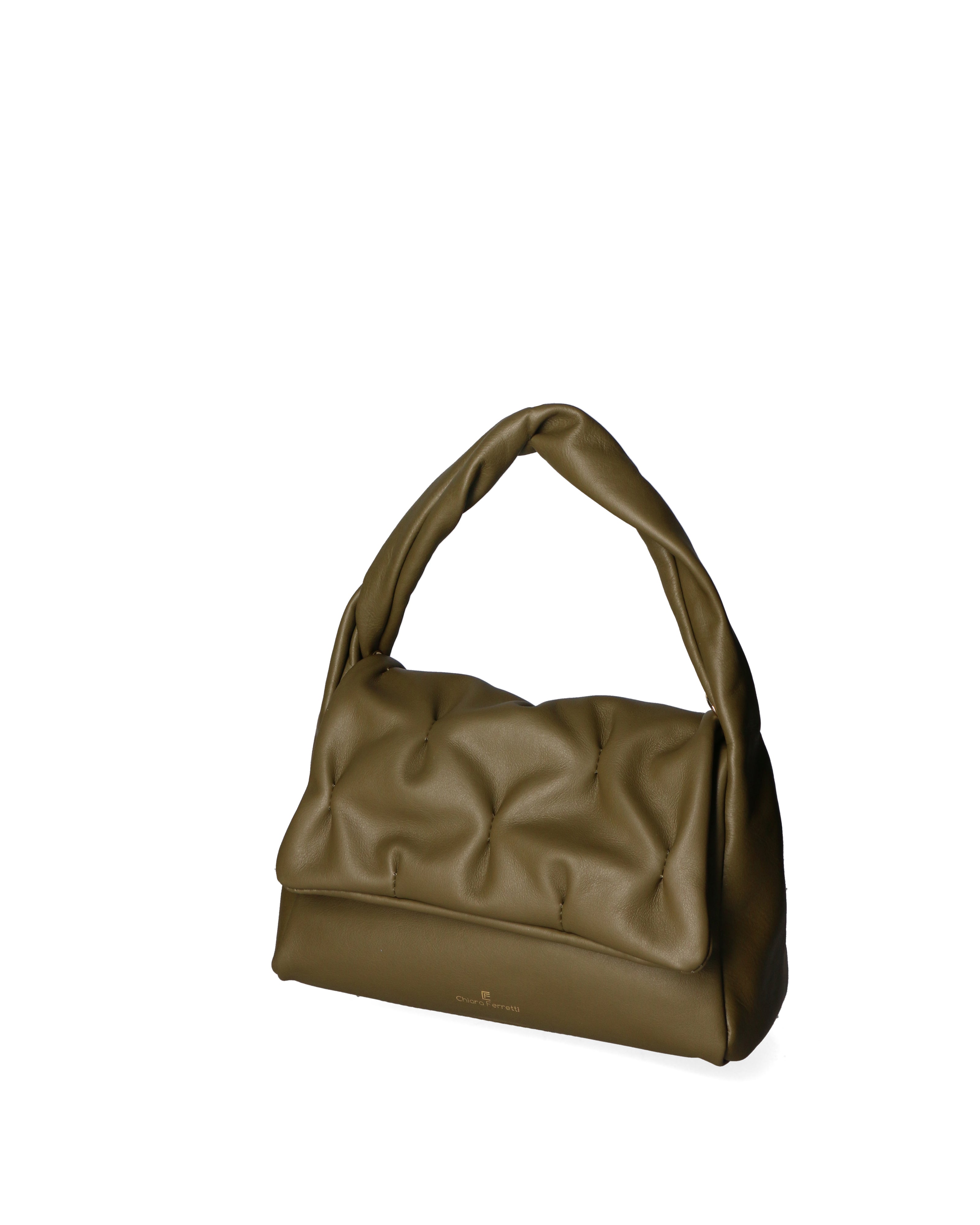 Edera Elite Borsa a spalla donna Vera pelle 04494-S74 OLIVA Chiara Ferretti