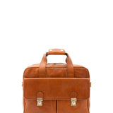 Borsa a mano unisex in vera pelle Made in Italy 4575-MIELE Alessia Firenze