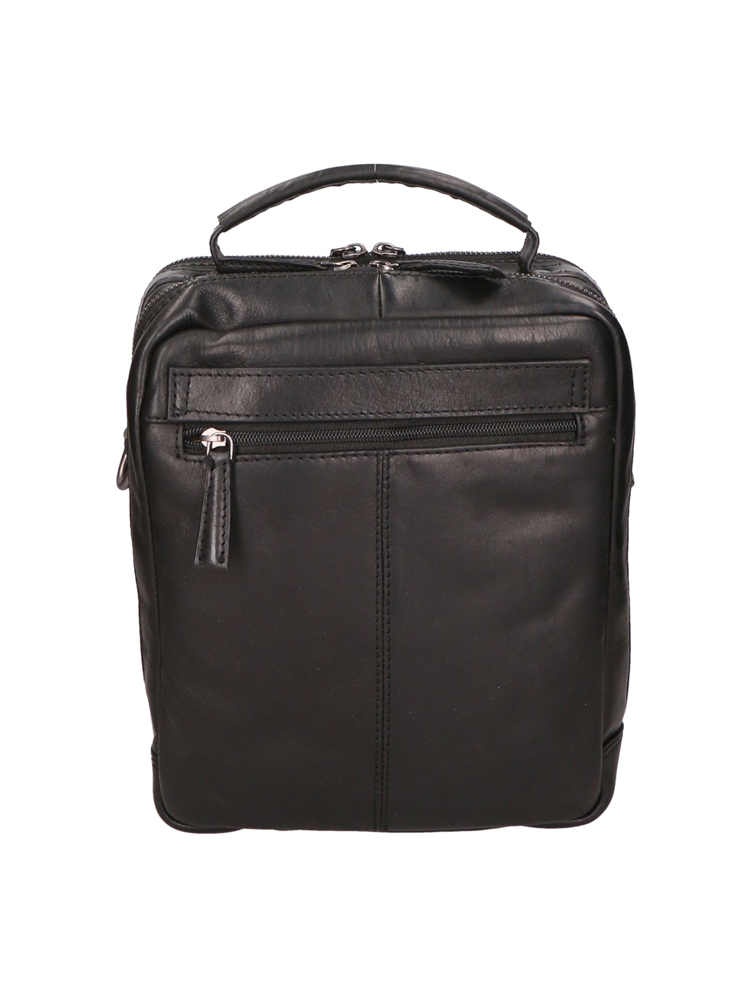Borsa a mano unisex in vera pelle 100% Made in Italy SN5861647-BLACK Santini Firenze