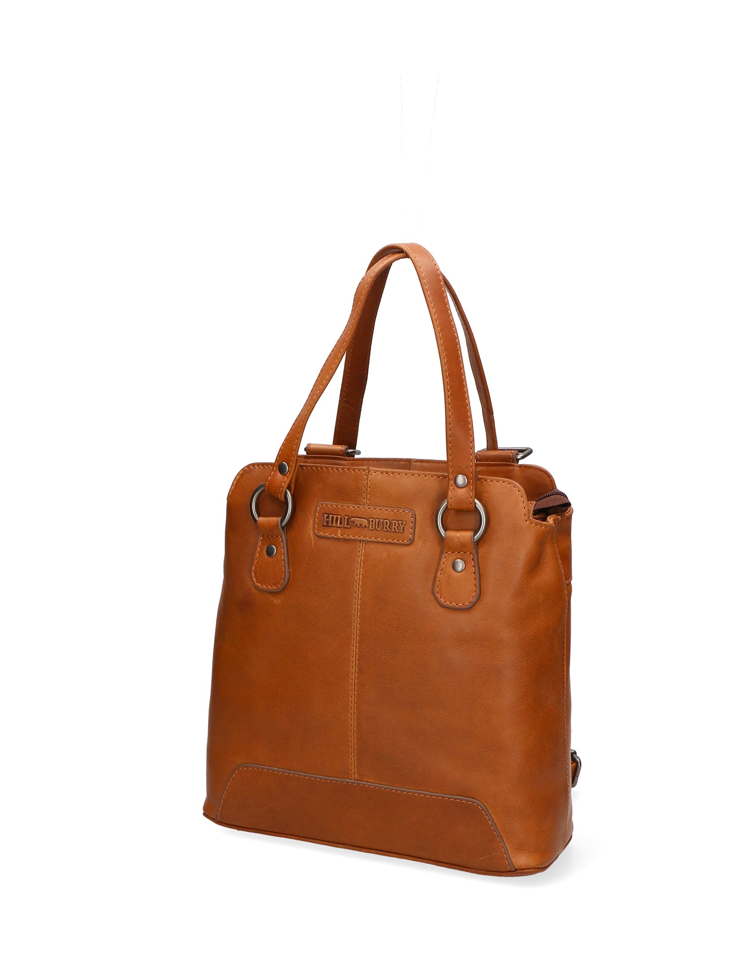 Borsa a spalla uomo in vera pelle Convertibile HILB-4065-CUOIO Hill Burry