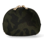 Rachele Pochette donna vera pelle Zip 02535-MACULATO MILITARE Gave Lux