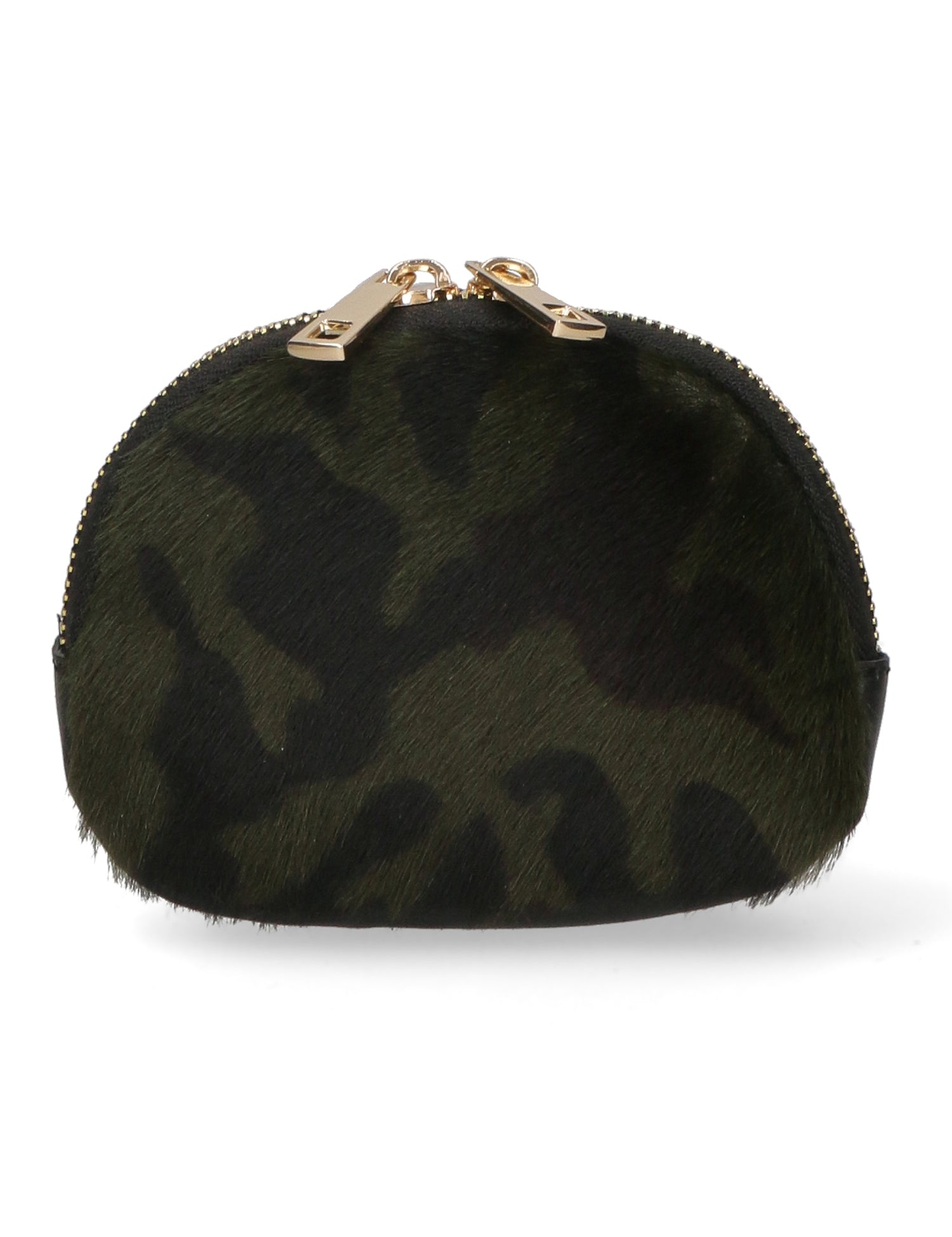 Rachele Pochette donna vera pelle Zip 02535-MACULATO MILITARE Gave Lux