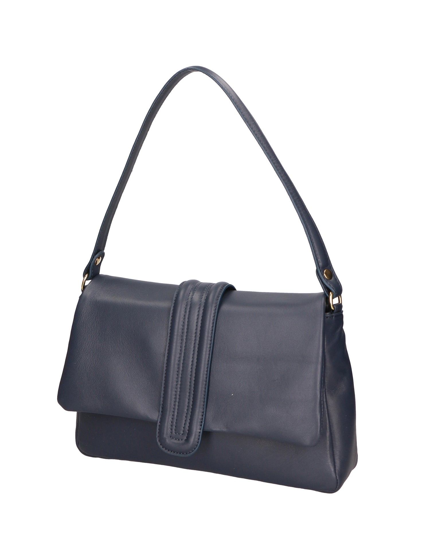 Jasmine Borsa a spalla da donna Vera pelle 06496-S24 BLU JEANS Gave Lux