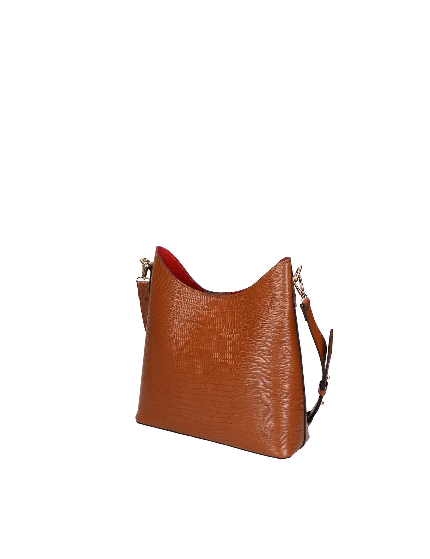 Carmine Borsa a spalla da donna Vera pelle 05442-LU17 CUOIO COGNAC Gave Lux