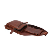 Marsupio da uomo in vera pelle Casual HILB-3338-T.MORO Hill Burry