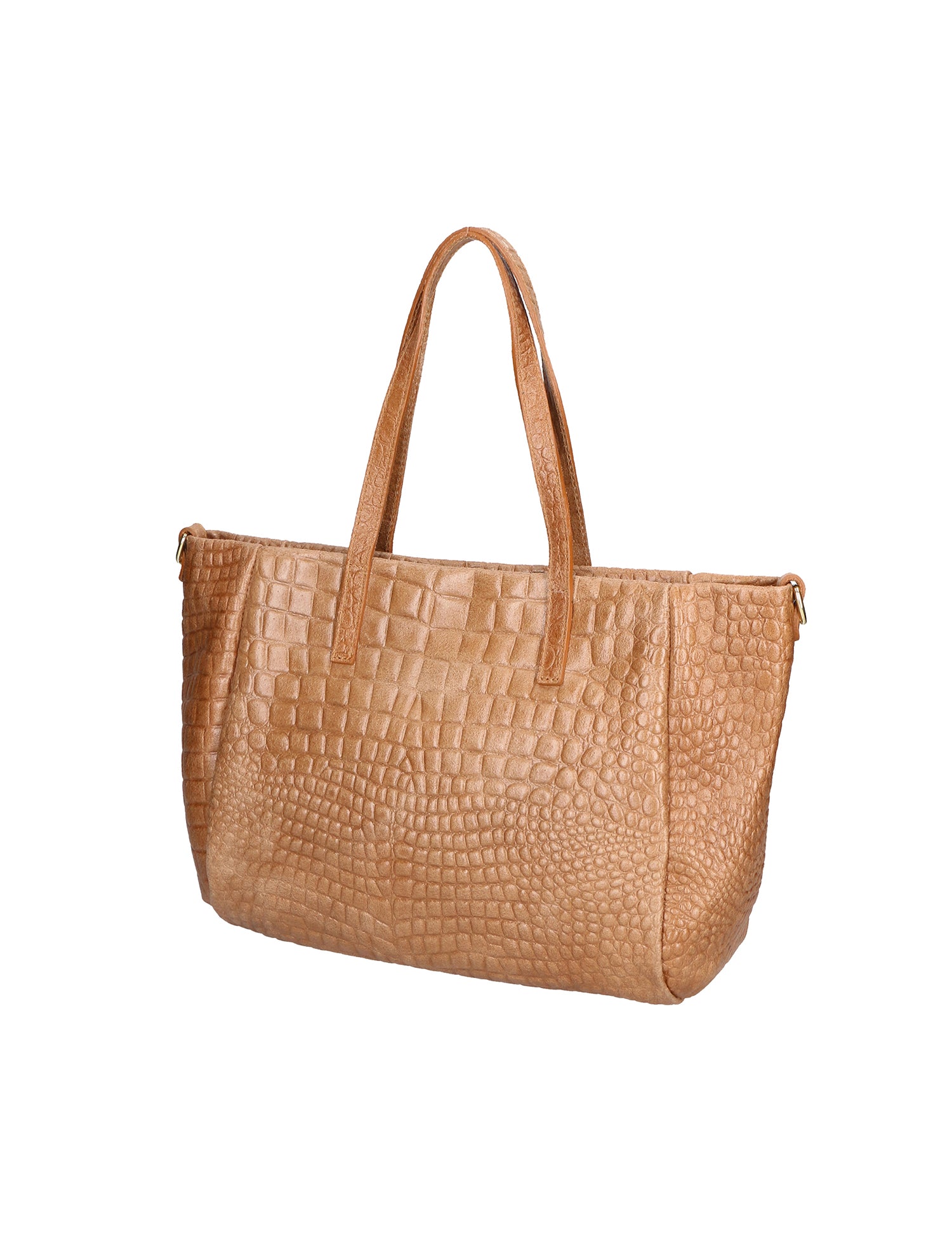 Lorella Borsa a spalla da donna Vera pelle croco 06499-041 MARRONE Gave Lux