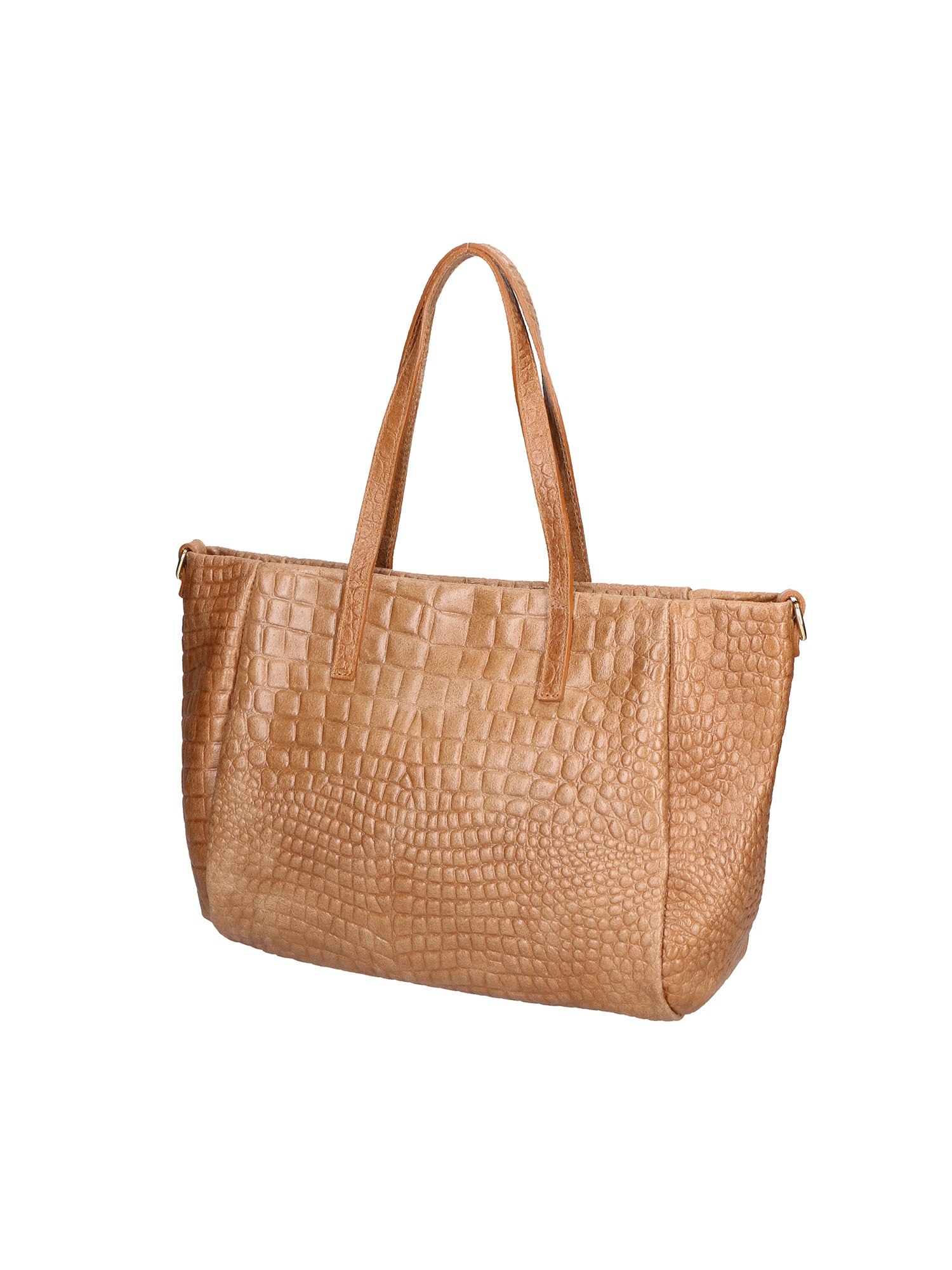 Lorella Borsa a spalla da donna Vera pelle croco 06499-041 MARRONE Gave Lux