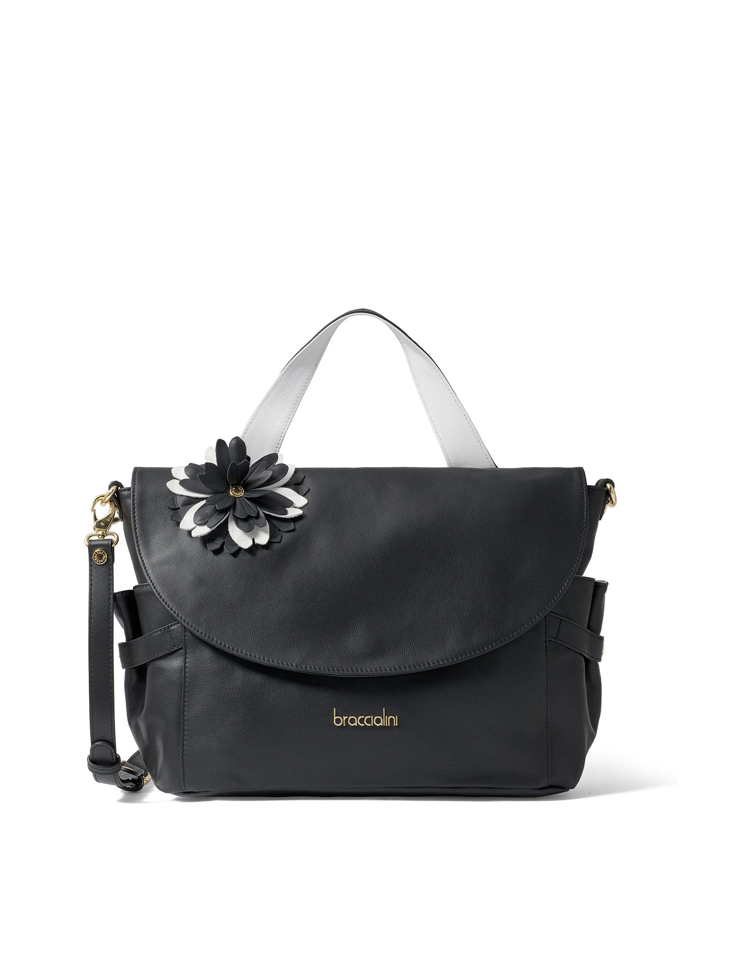 Aurelia Ultra Borsa a mano da donna 100% pelle B16944-NERO Braccialini