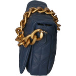 Aurélia Borsa a spalla da donna Vera pelle 04542-S24 BLU JEANS Gave Lux