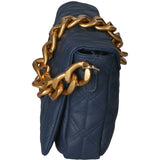 Aurélia Borsa a spalla da donna Vera pelle 04542-S24 BLU JEANS Gave Lux