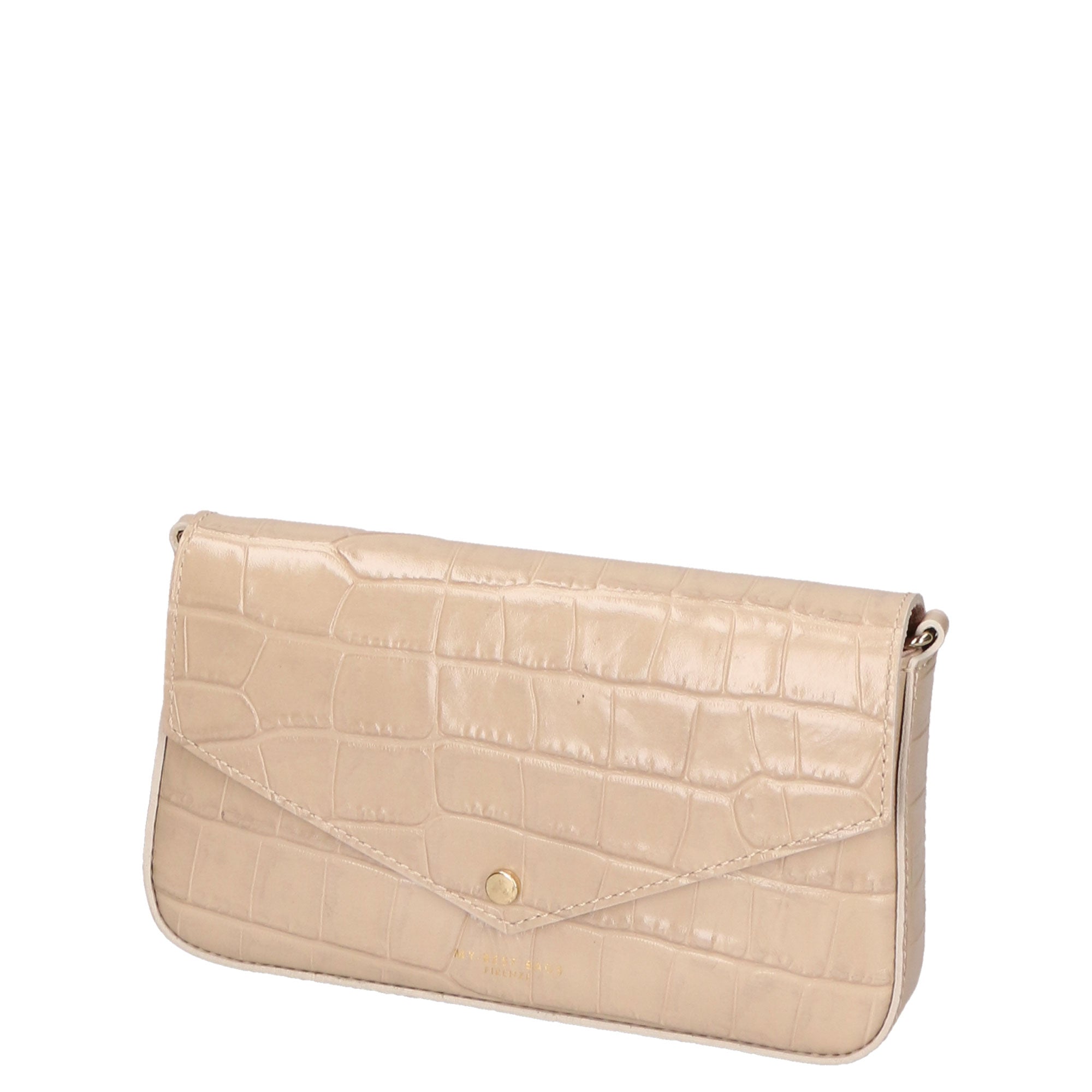 Borsa a mano da donna Vera pelle croco MYB-7021-SS-C37 BEIGE My Best Bag