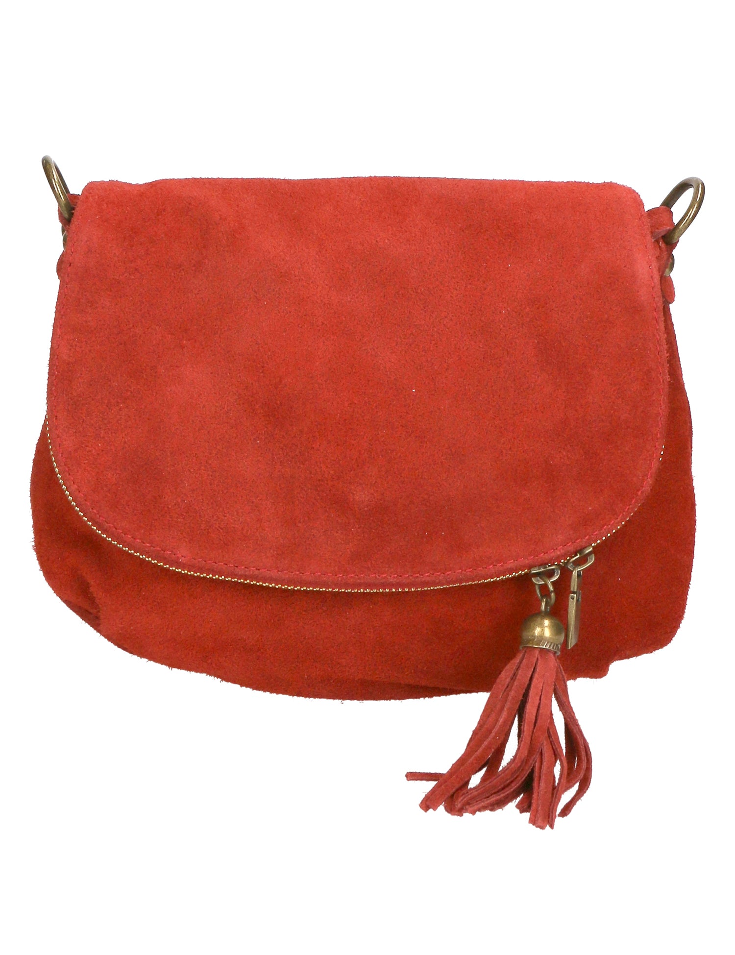 Emanuela Borsa a tracolla da donna Vera pelle 80057-024 ROSSO MEDIO Gave Lux