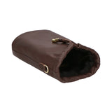 Angela Women's Genuine Leather Hobo Bag Made in Italy 20x16x7 cm