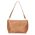 Lorelei Borsa a spalla da donna Vera pelle croco 06498-041 MARRONE Gave Lux