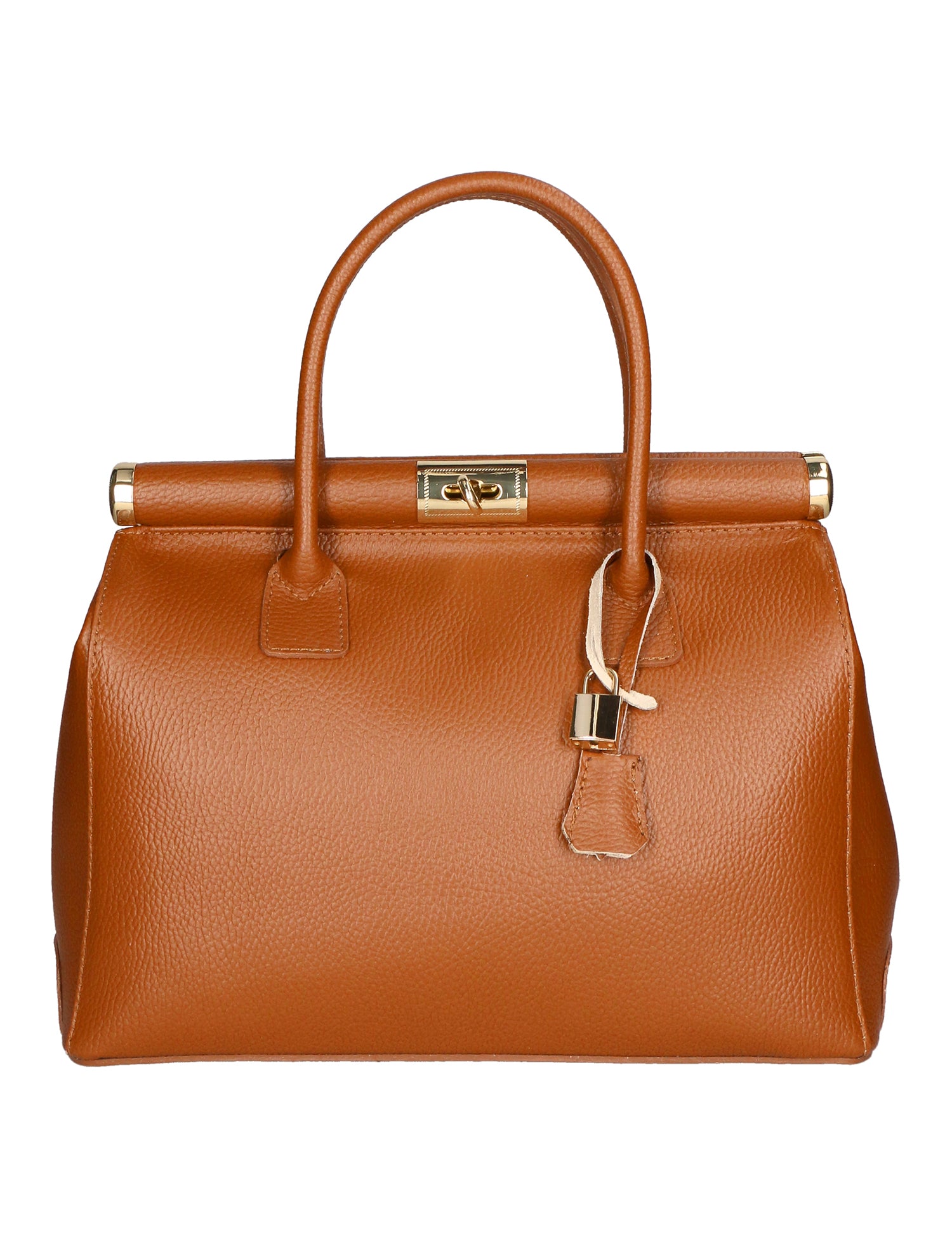 Aleria Borsa a mano da donna Vera pelle 8005-D17 CUOIO SCURO Gave Lux