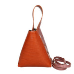 Ombretta Borsa a mano da donna Vera pelle 00643-C35+C73 ARANCIONE+MALVA Gave Lux