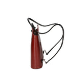 Fabiola Borsa a spalla da donna 100% pelle 9039-ROSSO NERO Gave Lux