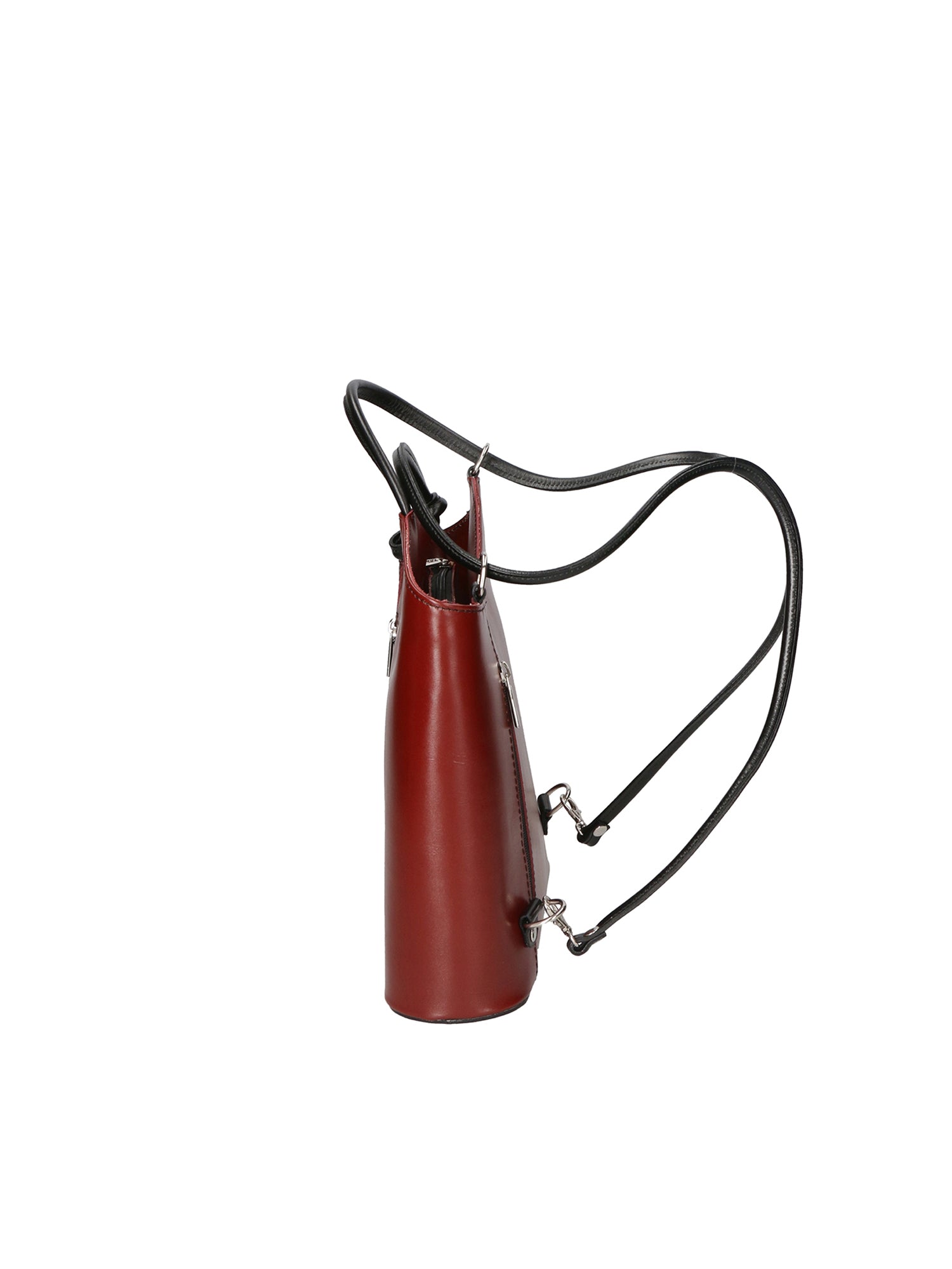 Fabiola Borsa a spalla da donna 100% pelle 9039-ROSSO NERO Gave Lux