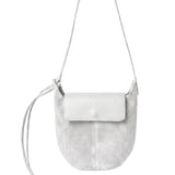 Borsa a Tracolla in Dollaro Leather Bianco