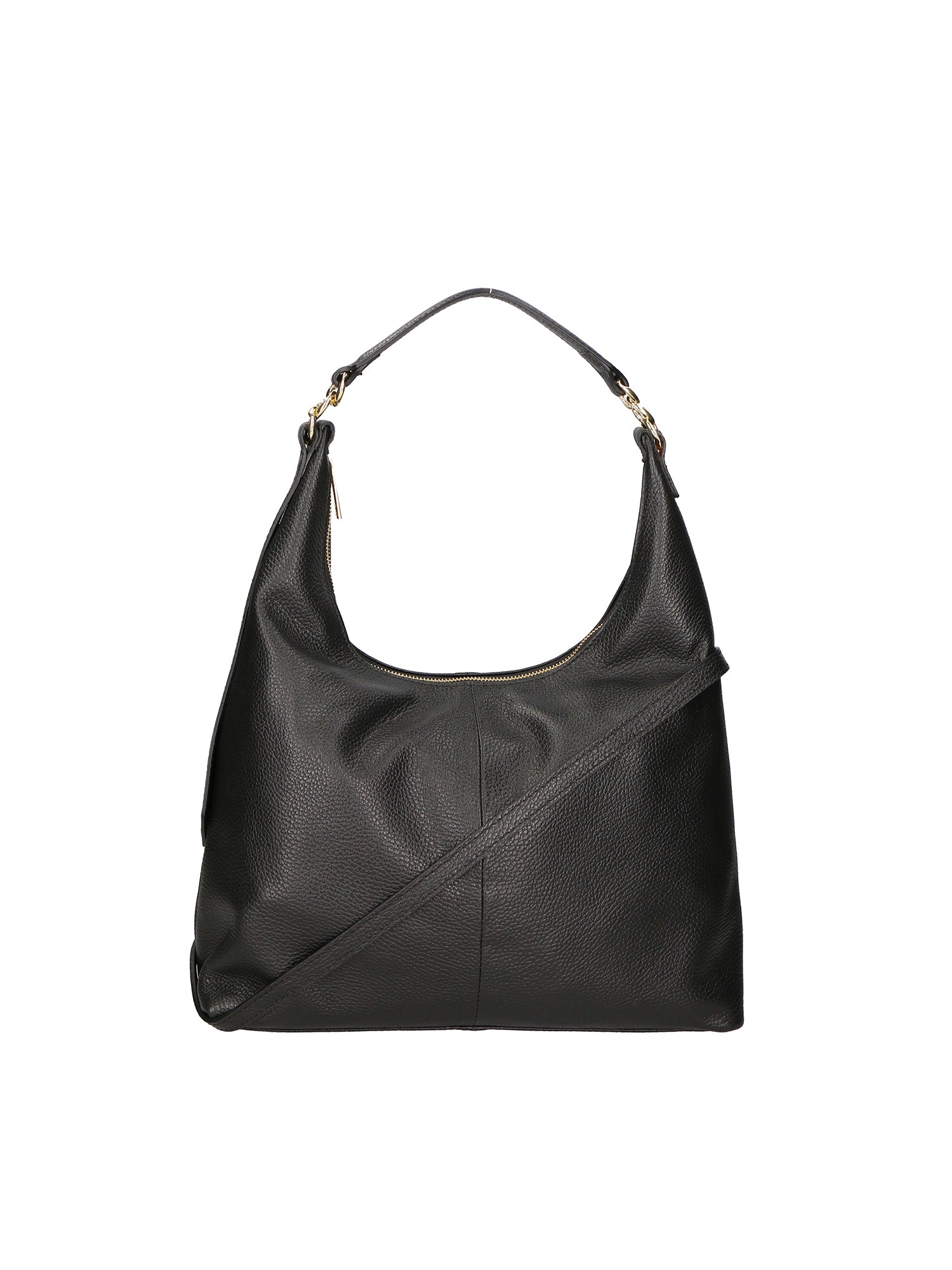 Ursula Borsa a spalla da donna Vera pelle 06673-D28 NERO Gave Lux