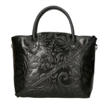 Enza Borsa a mano da donna Vera pelle 8007023FBG-019 NERO Gave Lux