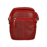 Borsa a tracolla da uomo Vera pelle RFID HILB-HT05-ROSSO Hill Burry