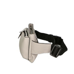 Aisha 04733-D86 GRIGIO PERLA PEARL GREY Marsupio da donna in vera pelle + canvas Gave Lux