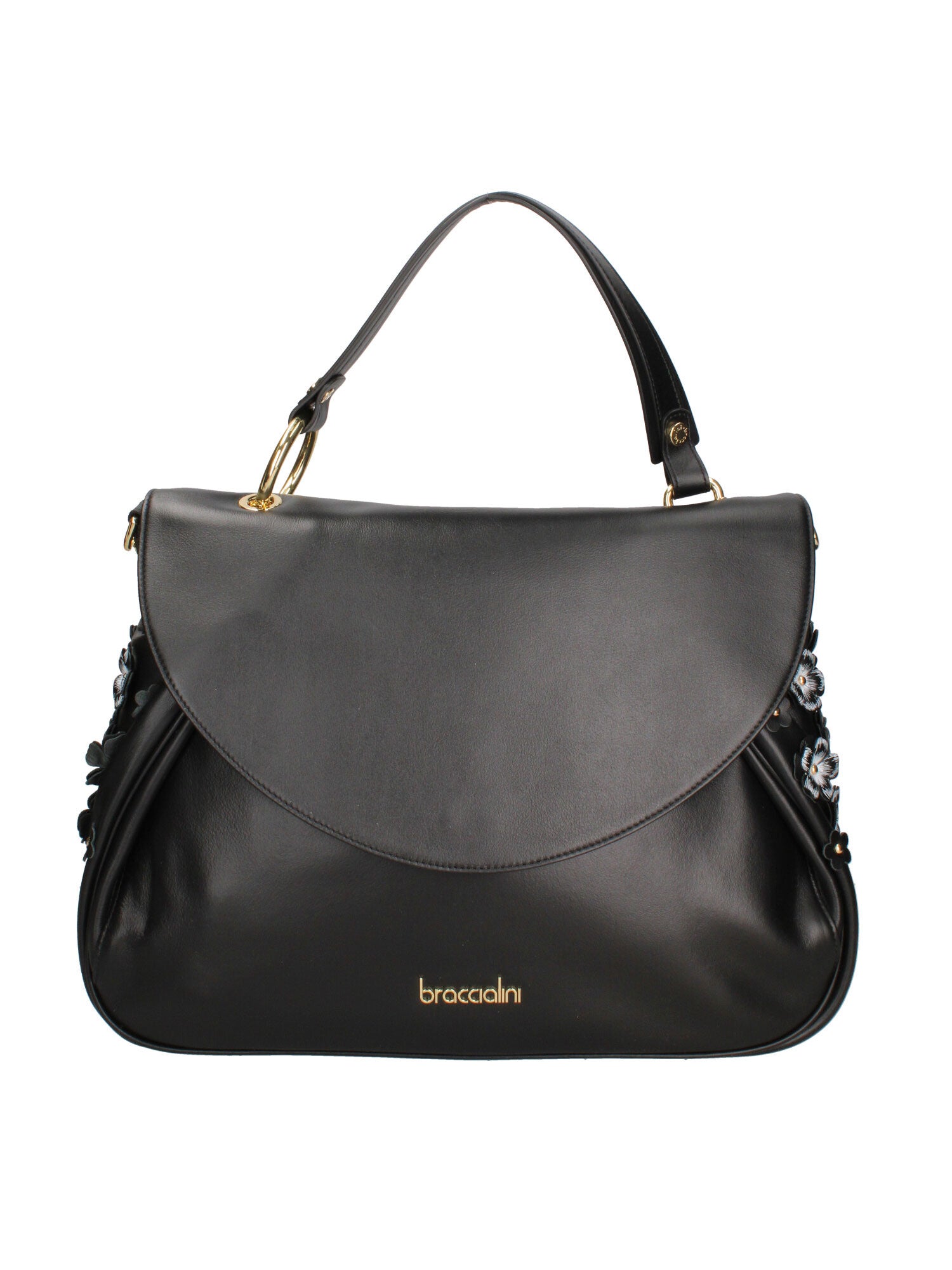 Zelia Ultra Borsa a mano da donna 100% pelle B17243-NERO Braccialini