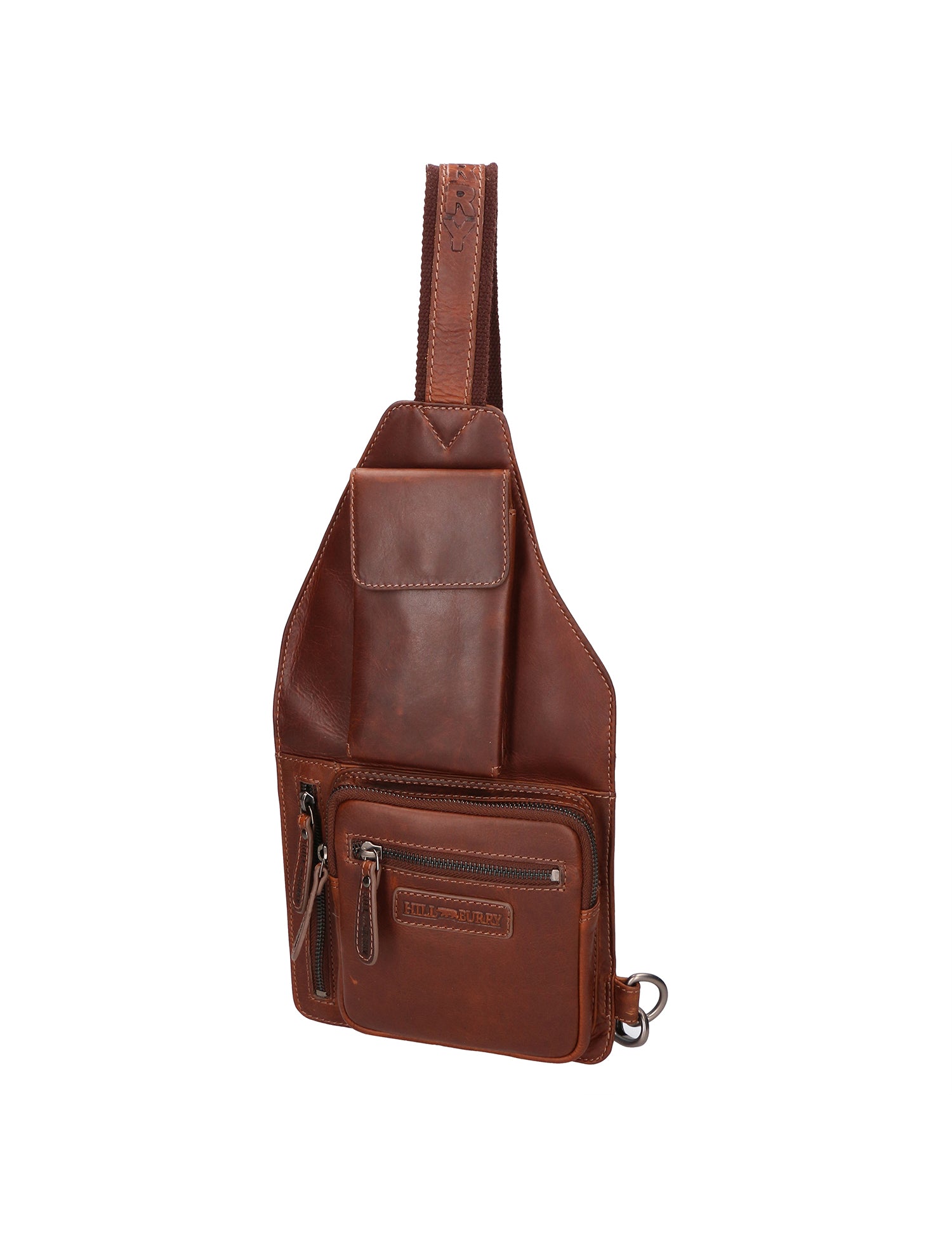 Marsupio da uomo in vera pelle Casual HILB-3338-T.MORO Hill Burry