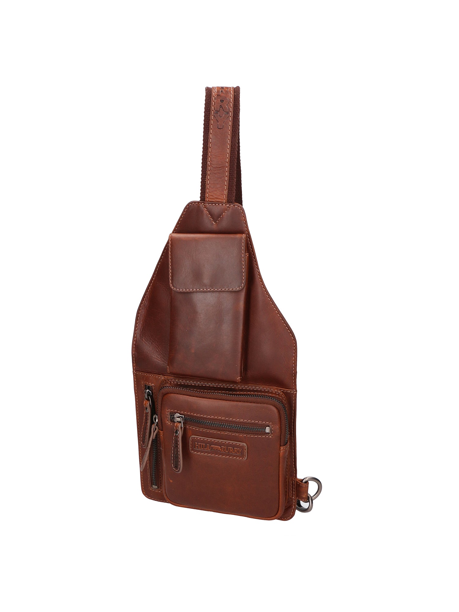 Marsupio da uomo in vera pelle Casual HILB-3338-T.MORO Hill Burry