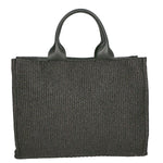 Allison Borsa a spalla da donna Paglia e pelle 05117-12 S28 NERO Gave Lux