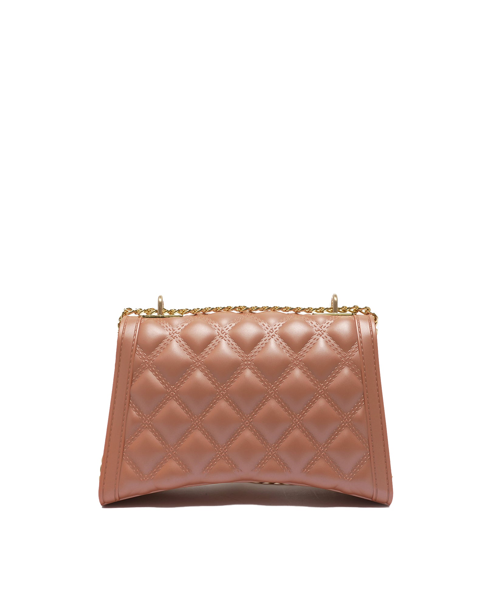 Borsa a mano da donna 100% Pvc FLAT RHOMBUS S-RAME + GOLD Marc Ellis