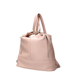 Anjelica women's shoulder bag convertible into a backpack in genuine leather, Made in Italy, 33x31x12 cm