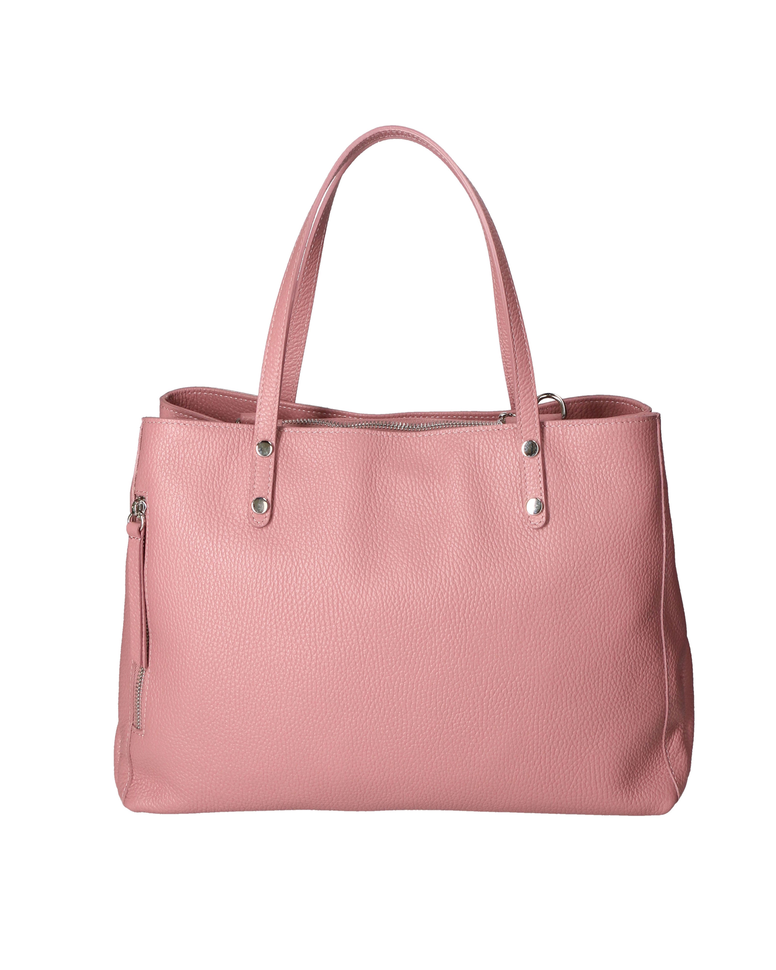 Silvana Plus Borsa a spalla da donna Vera pelle 7017-D73 ROSA ANTICO ANTIQUE PINK Chiara Ferretti