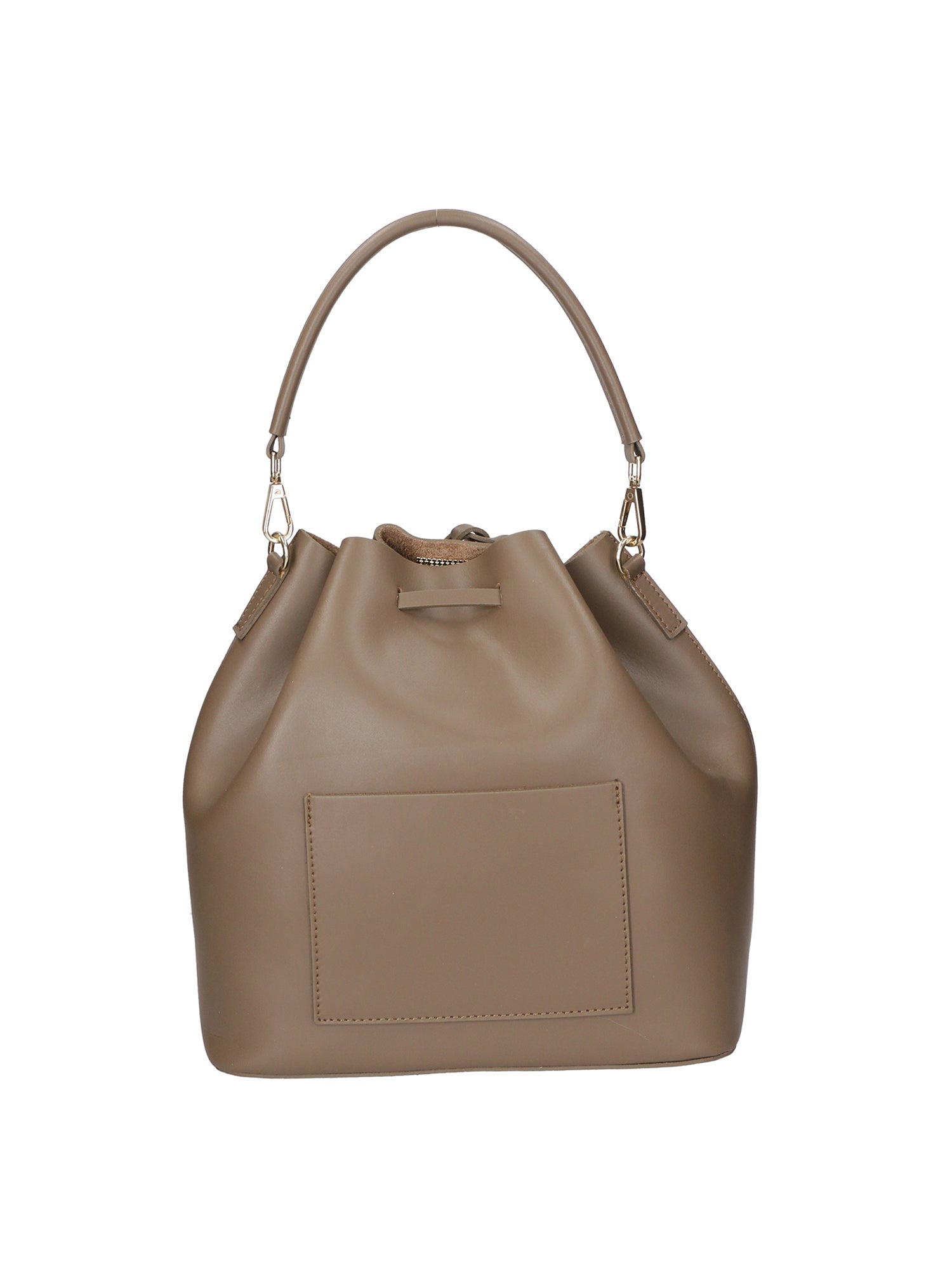 Erina Borsa a mano da donna Vera pelle 8073-L134 TAUPE SCURO Gave Lux