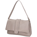 Jasmine Borsa a spalla da donna Vera pelle 06496-S77 GRIGIO PERLA Gave Lux