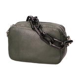 Barbara Borsa a spalla da donna Vera pelle 05706-D14 VERDE SCURO DARK GREEN Gave Lux