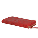 Carmela Portafoglio donna vera pelle Zip 10033-ROSSO RED Gave Lux