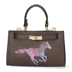 Noel Borsa a mano da donna Vera pelle 04265-D23 T.MORO DARK BROWN Gave Lux