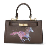 Noel Borsa a mano da donna Vera pelle 04265-D23 T.MORO DARK BROWN Gave Lux