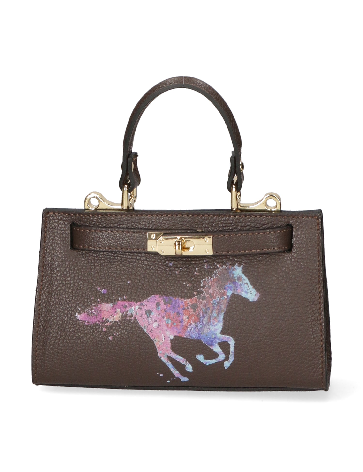 Noel Borsa a mano da donna Vera pelle 04265-D23 T.MORO DARK BROWN Gave Lux