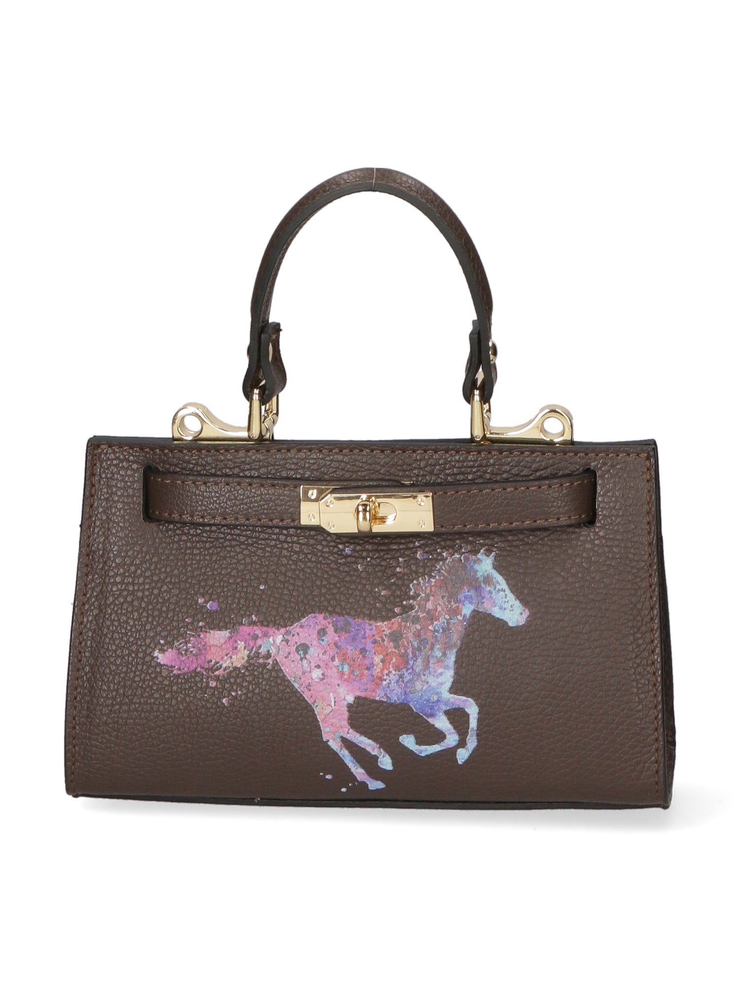 Noel Borsa a mano da donna Vera pelle 04265-D23 T.MORO DARK BROWN Gave Lux