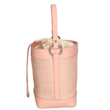 Borsa a secchiello da donna Misto pelle e tessuto MYB-05165-SS-506+S13 ROSA My Best Bag