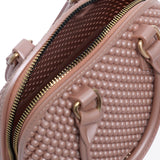 Borsa a mano da donna 100% Pvc FLAT XS BALL-TERRA + BRUSH GOLD Marc Ellis