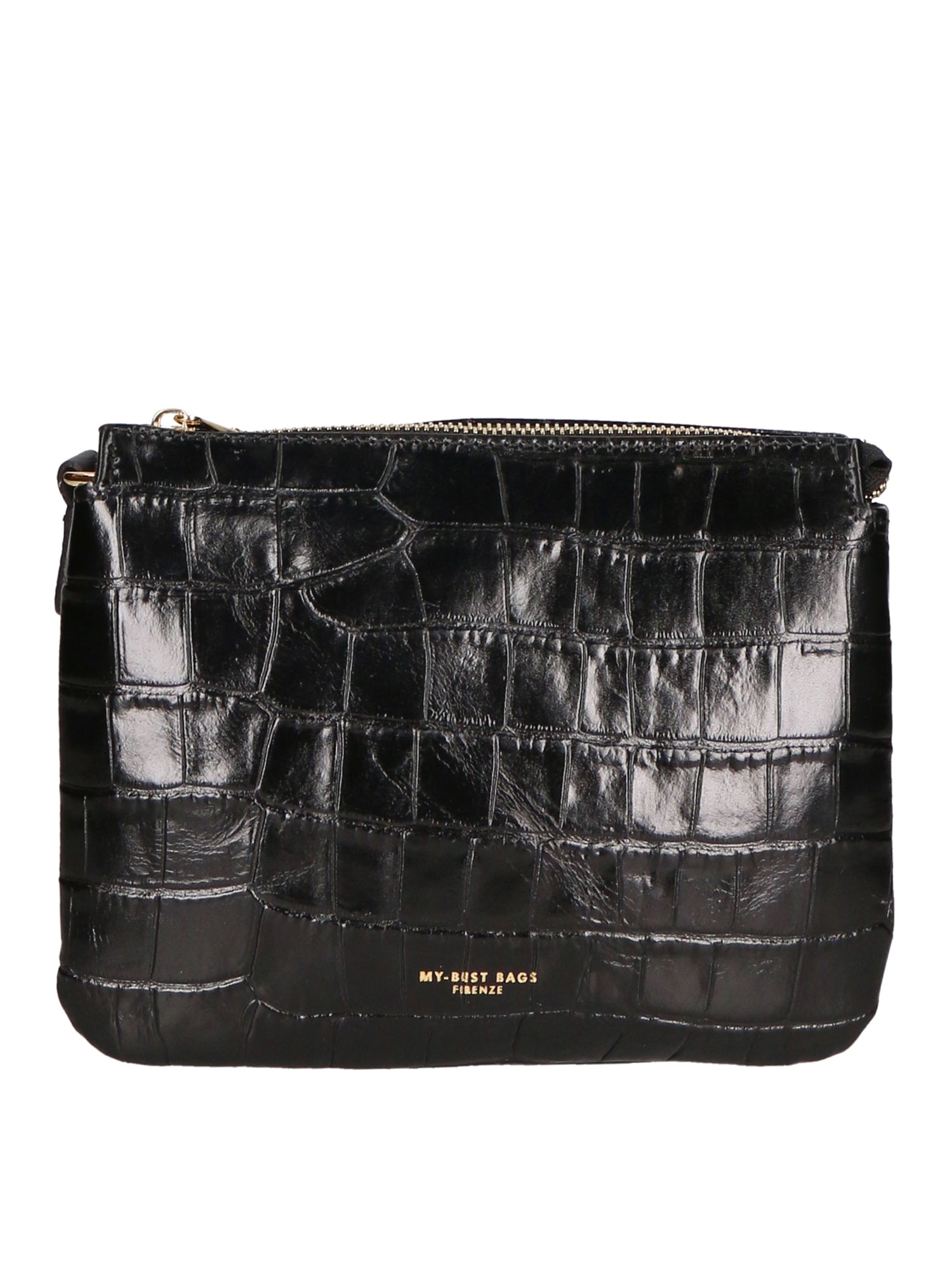 Borsa a mano da donna Vera pelle stampata coccodrillo MYB-7019-SS-C28 NERO My Best Bag