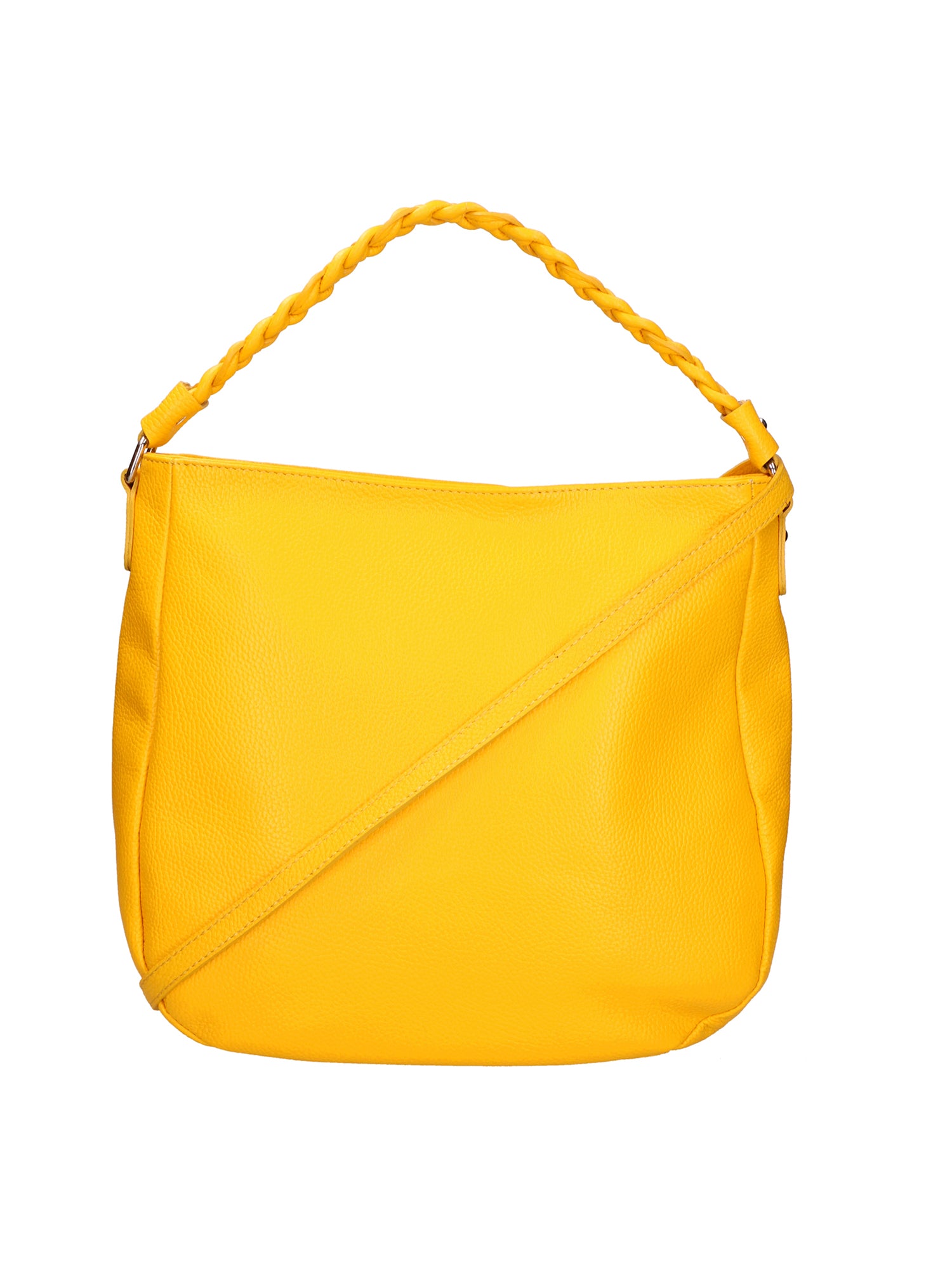 Gaia Borsa a spalla da donna Vera pelle 05897-C04 GIALLO Gave Lux