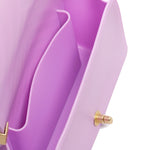 Borsa a mano da donna 100% Pvc FLAT S-ORCHID BOUQUET + OFF GOLD Marc Ellis